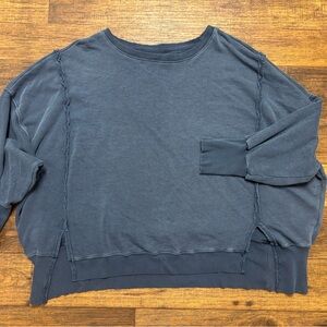 We The Free Textured Navy Pullover